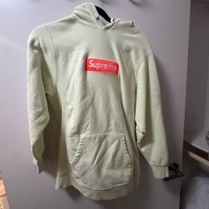 Supreme Men's Light Cream Hoodie